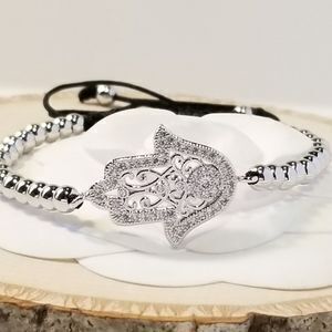 NEW Hamsa Pave CZ Bracelet